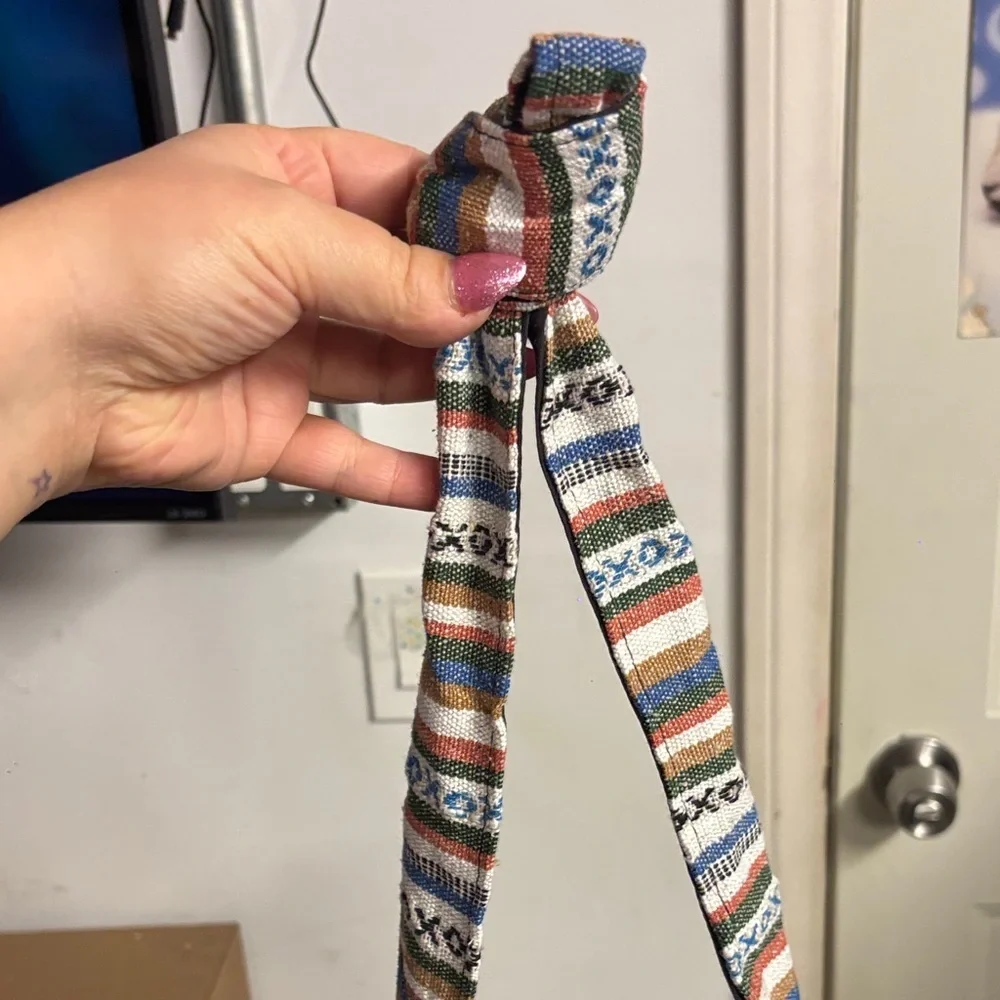 Striped Multicolor Shoulder Bag - Picture 2 of 6